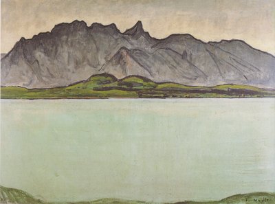 Lake Thun with Stockhorn Range by Ferdinand Hodler